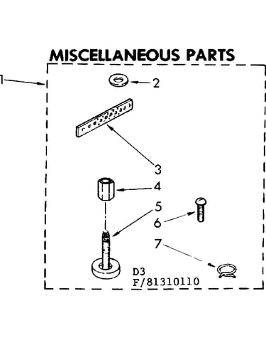Miscellaneous parts