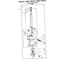 Kenmore 11081310110 brake and drive tube parts diagram