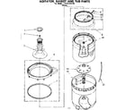 Kenmore 11081310120 agitator basket and tub parts diagram