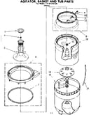 Agitator basket and tub parts