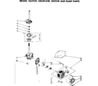 Kenmore 11081310120 brakeclutch gearcase motor & pump parts diagram
