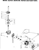 Brakeclutch gearcase motor & pump parts