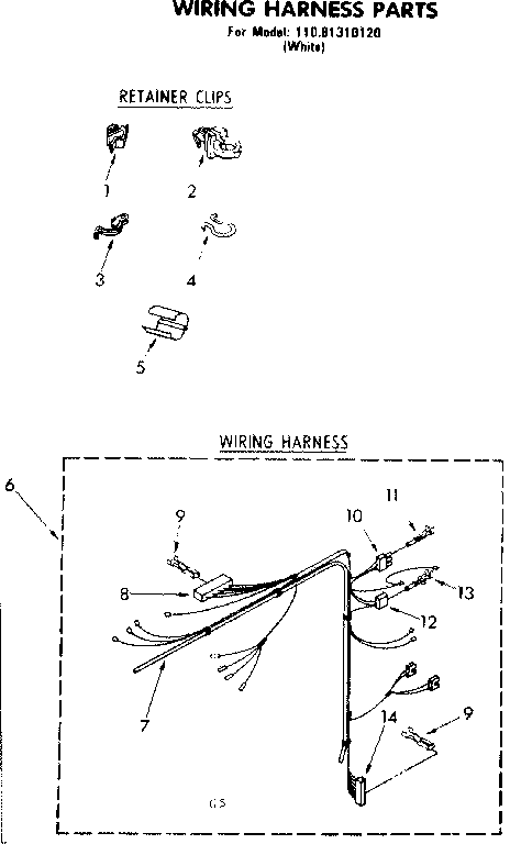 Wiring harness parts