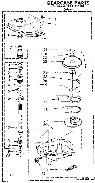 Gearcase parts