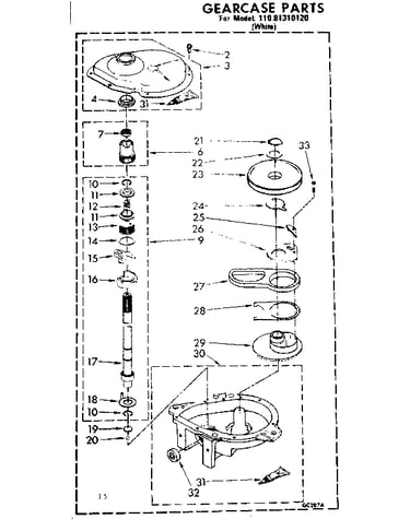 Gearcase parts