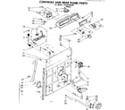 Kenmore 11081320100 controls and rear panel parts diagram