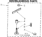 Kenmore 11081320100 miscellaneous parts diagram
