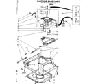 Kenmore 11081320100 machine base parts diagram