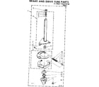 Kenmore 11081320100 brake and drivetube parts diagram