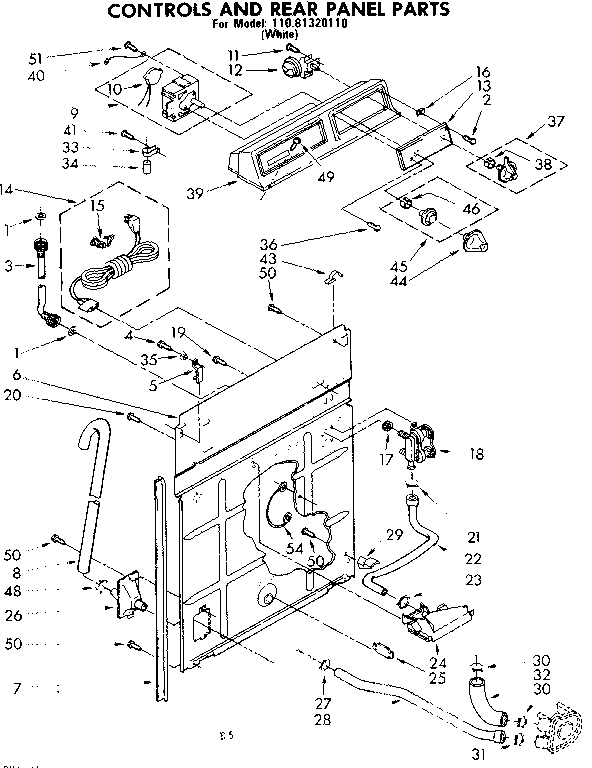 CONTROLS AND REAR PANEL PARTS