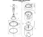 Kenmore 11081320110 agitator basket and tub parts diagram