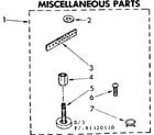 Kenmore 11081320110 miscellaneous parts diagram
