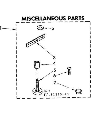 Miscellaneous parts
