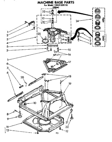 Machine base parts