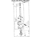 Kenmore 11081320110 brake & drive tube parts diagram