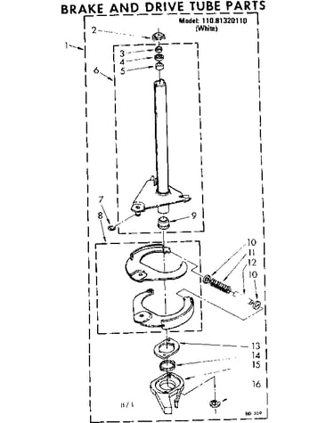 Brake & drive tube parts