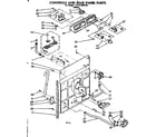 Kenmore 11081320120 controls and rear panel parts diagram