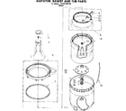 Kenmore 11081320120 agitator basket and tub parts diagram