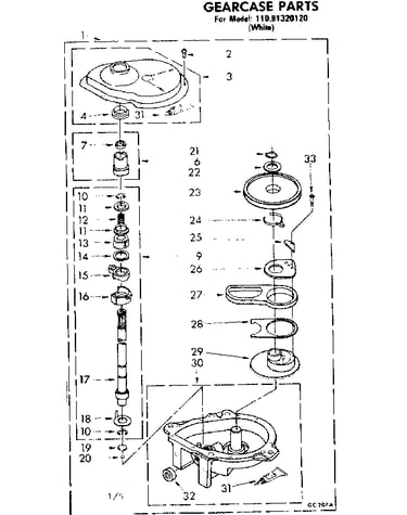 Gearcase parts