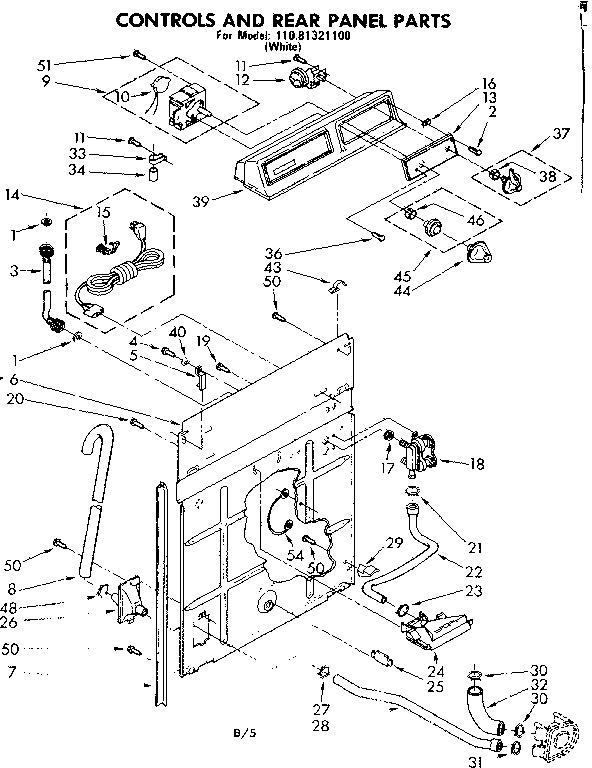 CONTROLS AND REAR PANEL PARTS