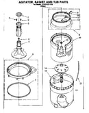 Agitator basket and tube parts