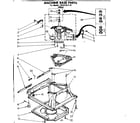Kenmore 11081321110 machine base parts diagram