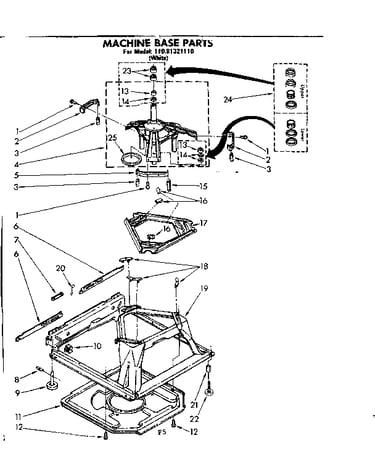 Machine base parts