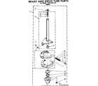 Kenmore 11081321110 brake and drive tube parts diagram