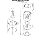 Kenmore 11081321120 agitator basket and tub parts diagram