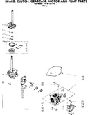 Brake clutch gearcase motor & pump parts