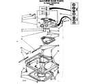 Kenmore 11081321120 machine base parts diagram