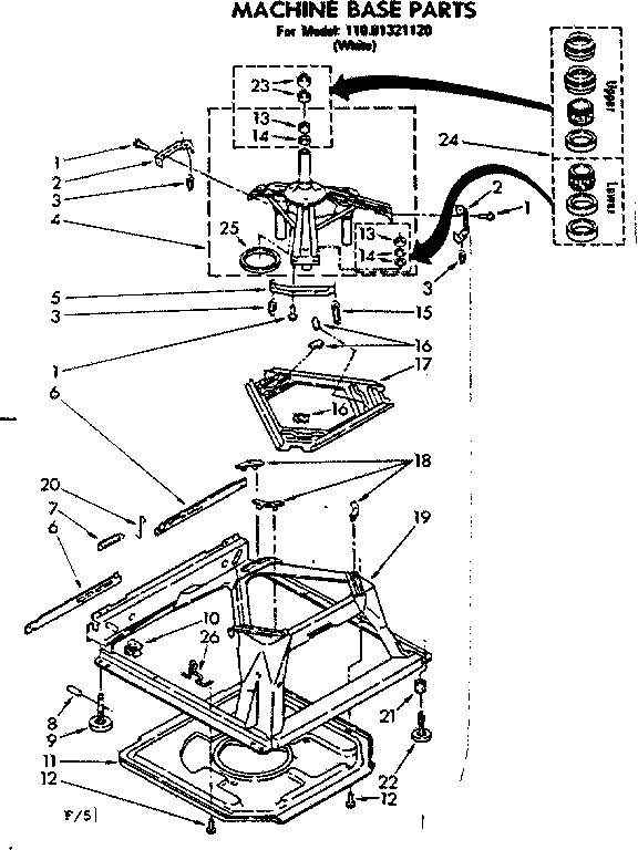 Machine base parts
