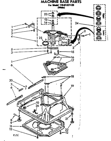 Machine base parts