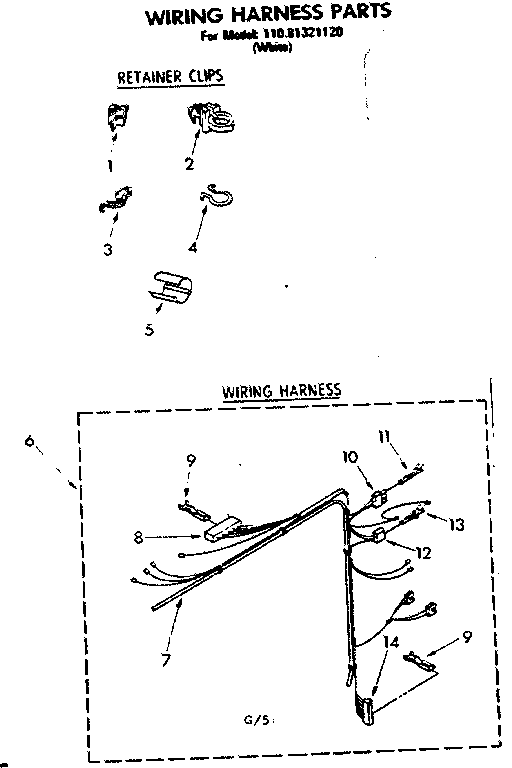 Wiring harness parts