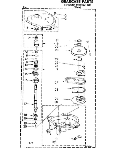 Gearcase parts