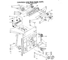 Kenmore 11081350100 controls and rear panel parts diagram