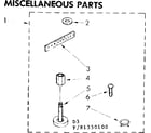 Kenmore 11081350100 miscellaneous parts diagram