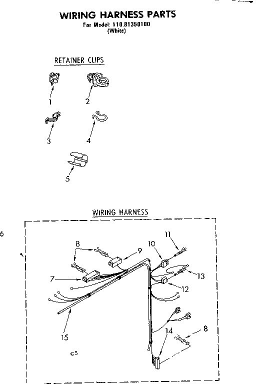 Wiring harness parts