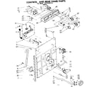 Kenmore 11081350110 control and rear panel parts diagram