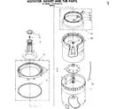 Kenmore 11081350110 agitator basket and tub parts diagram