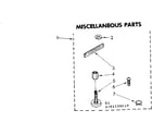 Kenmore 11081350110 miscellaneous parts diagram
