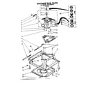 Kenmore 11081350110 machine base parts diagram