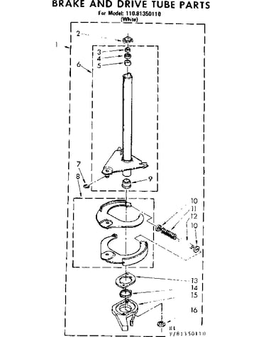 Brake and drive tube parts