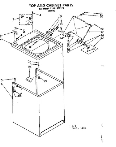 Top and console parts