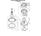 Kenmore 11081350120 agitator basket and tub parts diagram