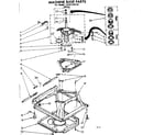 Kenmore 11081350120 machine base parts diagram