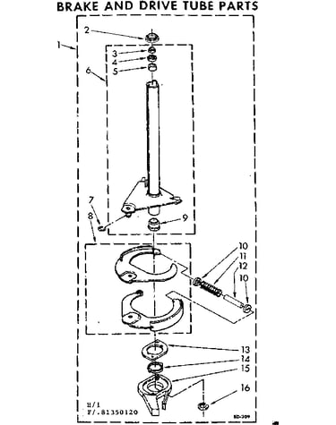 Brake & drive tube parts