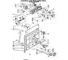 Kenmore 11081350130 controls and rear panel parts diagram