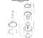 Kenmore 11081350130 agitator basket and tub parts diagram