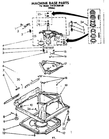 Machine base parts
